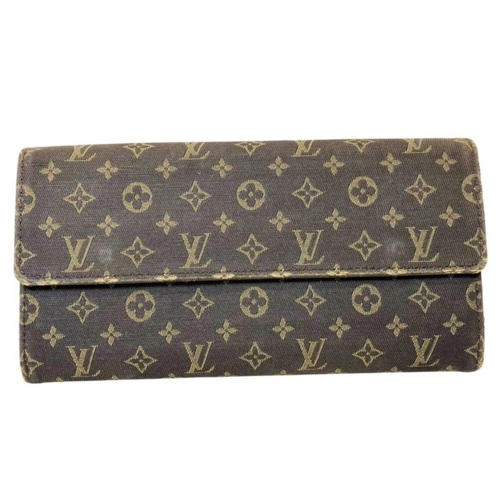Louis Vuitton Porte Feuille Sarah Monogram Mini Lin Wallet